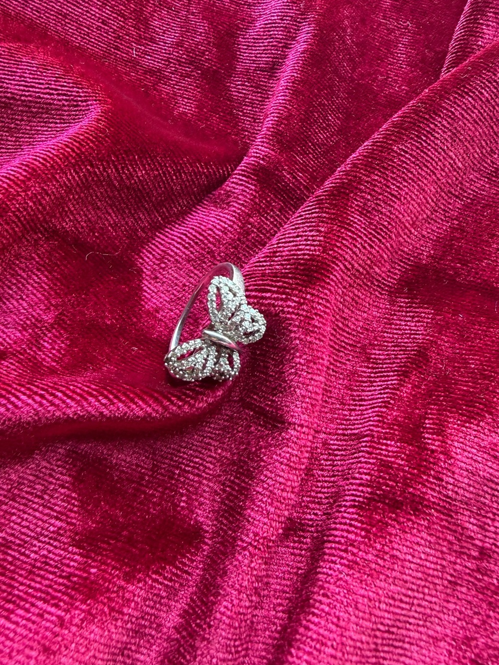 925 Sterling Silver butterfly Ring